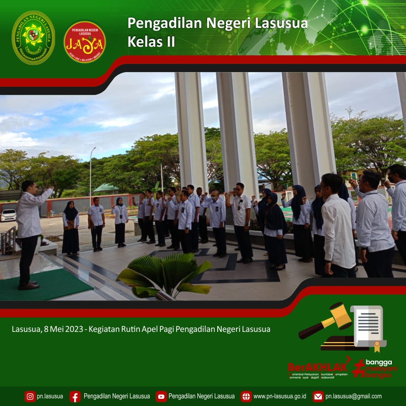 Apel Pagi Pengadilan Negeri Lasusua